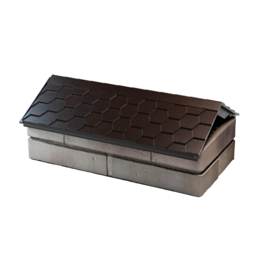 Парапет Zking Эверест Коричневый с посадкой на 1 кирпич (200/225/255мм)